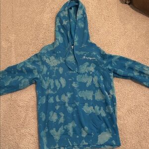 Champion Aqua Tie-Dye Hoodie